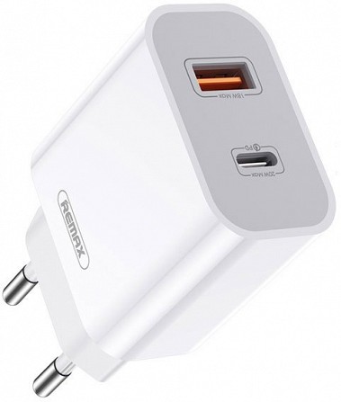 Сетевое зарядное устройство USB Remax Surie Series PD QC Fast Charger RP-U68-White 20 Вт белое Киев - изображение 1