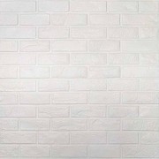 Самоклеящаяся 3D панель культурный камень белый 700х800х8мм (196) SW-00000485 Київ