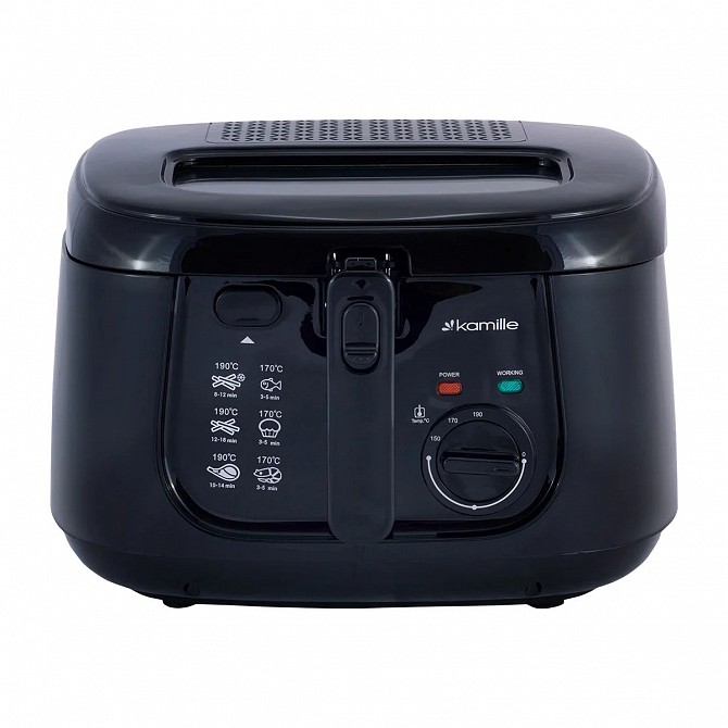 Фритюрниця электрическая Kamille KM-6810 1800 Вт 2.5 л Київ - изображение 1