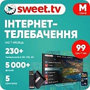 Sweet.TV Стартовий пакет Sweet TV тариф M на 1 місяць (Код товару:18383) Харьков