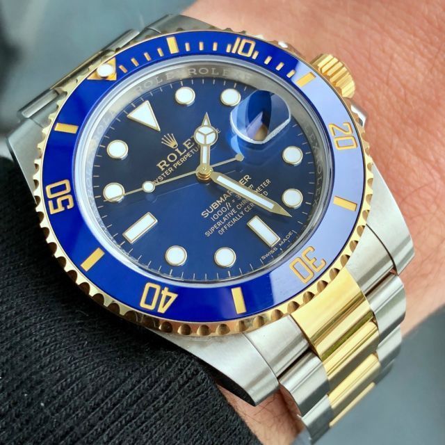Rolex Submariner Stainless Steel Yellow Gold Watch Blue Ceramic Watch Одесса - изображение 1