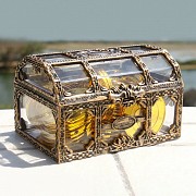 Огранайзер для ювелирных изделий в виде пиратского сундука. Коробка для украшений 105х80х65 мм. Шкат Киев
