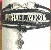 Браслет Michael Jackson RESTEQ 210х25 мм. Браслет Майкл Джексон. Браслет с надписью Michael Jackson Киев