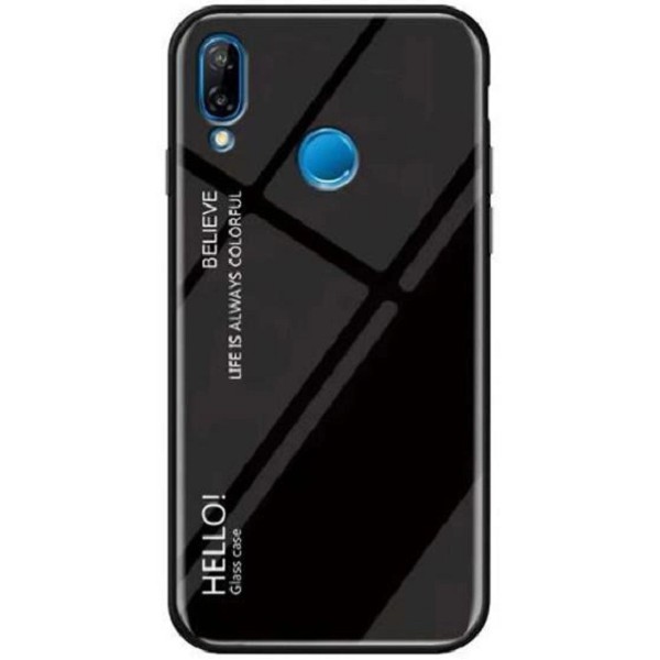 Чохол Glass Gradient Hello для Xiaomi Redmi 7 Black (Код товару:30134) Харьков - изображение 1