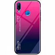 Чохол Glass Gradient Hello для Xiaomi Redmi 7 Pink/Dark Blue (Код товару:30133) Харьков