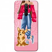Чохол силіконовий itsPrint для Xiaomi Redmi 9T Girl and corgi (Код товару:30131) Харьков