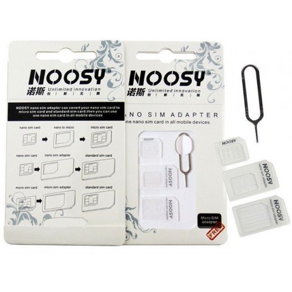 Перехідники для сім карти NOOSY 3в1 Nano SIM / Micro SIM / Standard SIM (Код товару:1485) Харьков - изображение 1