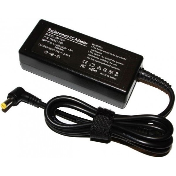 Блок живлення HQ-Tech для ноутбука HQ-A65-D5517-19H 65W 19V 5.5x1.7mm (Код товару:25645) Харьков - изображение 1
