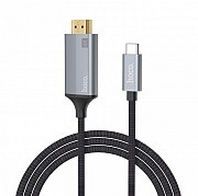 Адаптер Hoco UA13 Type-C to HDMI кабель адаптер 2К-4К Серый Киев