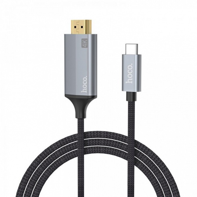 Адаптер Hoco UA13 Type-C to HDMI кабель адаптер 2К-4К Серый Киев - изображение 1