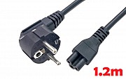 AC силовой кабель 100-240v ߷ C5/C6 3pin 10a 1.2m A class 1 день гар. Киев