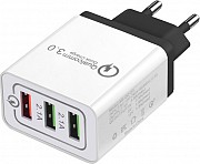 Cетевое зарядное устройство XoKo 3 USB Qualcom 3.0 4.8A QC-300-Black черный Киев