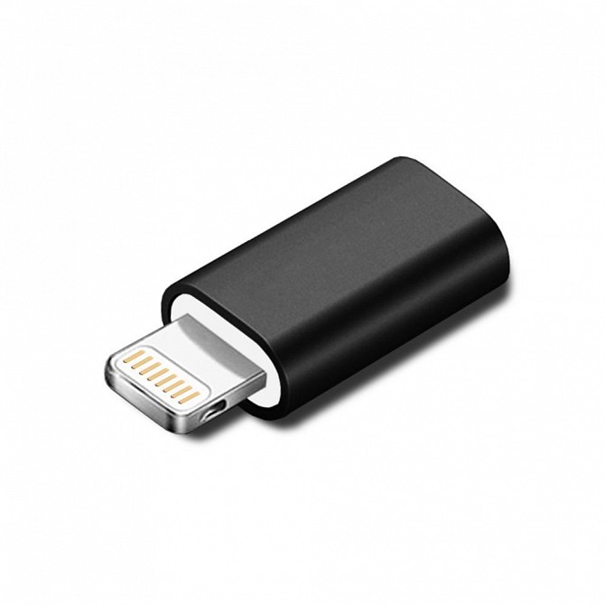 Адаптер к кабелю MicroUSB-Lightning XoKo XK-AC005-BK черный Киев - изображение 1