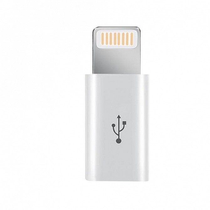 Адаптер к кабелю MicroUSB-Lightning XoKo XK-AC030-WH белый Киев - изображение 1