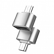 Адаптер к кабелю USB-Type-C XoKo XK-AC035-SL серебристый Киев