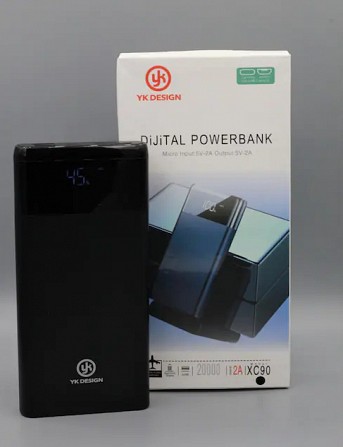 Повербанк Power bank YK Design XC90 9384 20000 mAh черный Киев - изображение 1