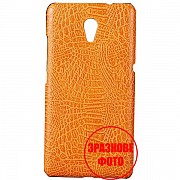 Чохол з імітацією шкіри крокодила для Meizu M5 Orange (Код товару:30404) Харьков