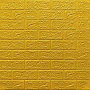 3D панель самоклеюча цегла Золота 700х770х3мм (011-3) SW-00000676 Киев