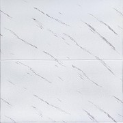 Самоклеюча 3D панель біла мармурова плитка 700х700х4мм (364) SW-00001142 Киев