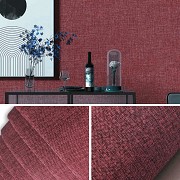 Лляні теплі шпалери на самоклейці бардо меланж 2800*650*2mm (D) SW-00001492 Киев