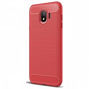 Чохол Carbon Fiber для Samsung J4 2018 J400 Red (Код товару:12479) Харьков