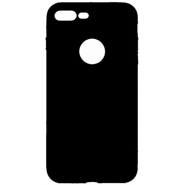 Apple Чохол силіконовий з вирізом під яблуко для iPhone 7 Plus/8 Plus Black (Код товару:12455) Харьков - изображение 1