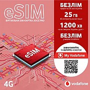 Стартовий пакет Vodafone Joice Pro eSIM (Код товару:29976) Харьков