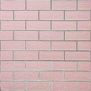 Панель стінова 70*70cm*5mm рожева цегла зі сріблом (D) SW-00001501 Киев