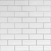 Панель стінова 70*70cm*5mm біла цегла зі сріблом (D) SW-00001502 Киев