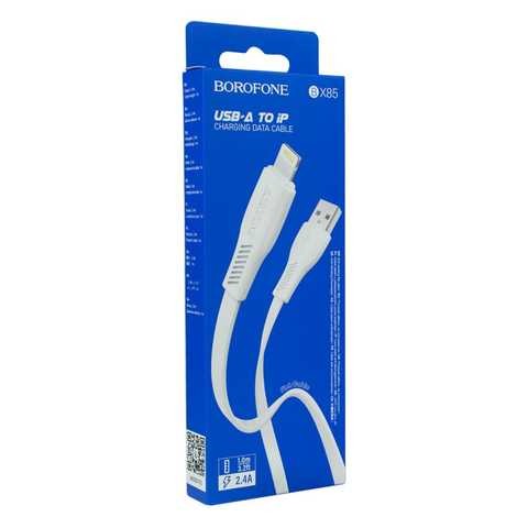 Кабель USB Borofone Lightning BX85-L 1 м белый Киев - изображение 1