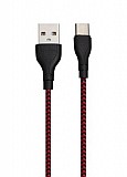 Кабель USB Borofone Type-C BX39-BR 1 м красный Киев