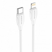 Кабель Type-C Borofone Lightning BX19-LT 1 м белый Киев