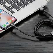 Кабель USB Baseus Lightning CALKLF-G-L-Grey-Black 1 м серый с черным Киев