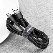 Кабель USB Baseus micro-USB CAMKLF-C-M-Grey-Black 2 м серый с черным Киев