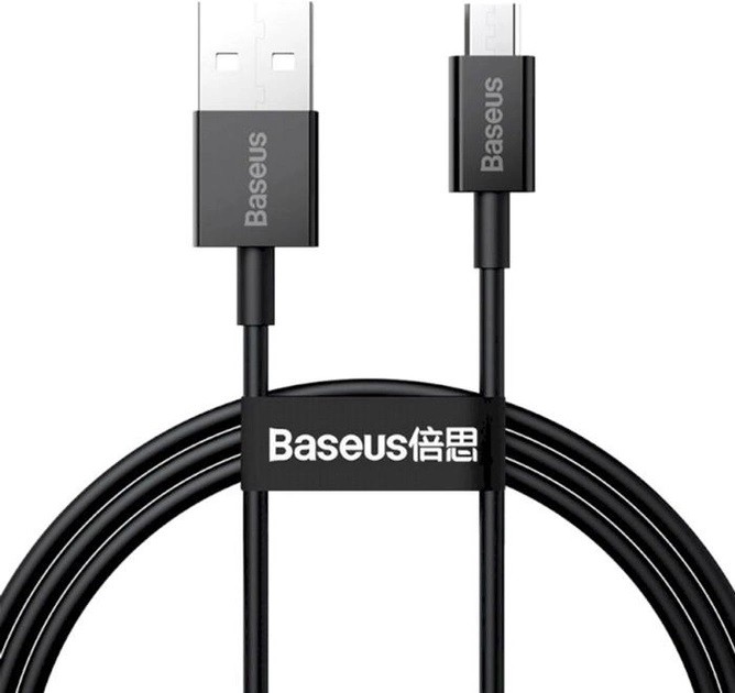 Кабель USB Baseus micro-USB CAMYS-M-Black 2 м черный Киев - изображение 1