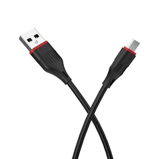 Кабель USB Borofone micro-USB BX17-M-Black 1 м черный Киев - изображение 1