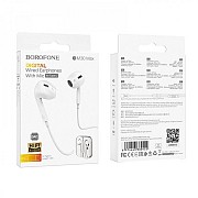 Наушники вкладыши Borofone Max BM30-T-White 1.2 м белые Киев