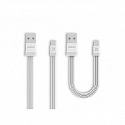 Кабель microUSB 1m+0.16 m white Tengy RC-062m Remax 310042 Киев