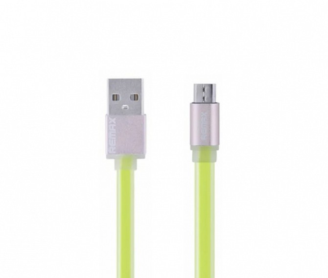 Кабель microUSB Colorful 1м  green Remax 311804 Киев - изображение 1