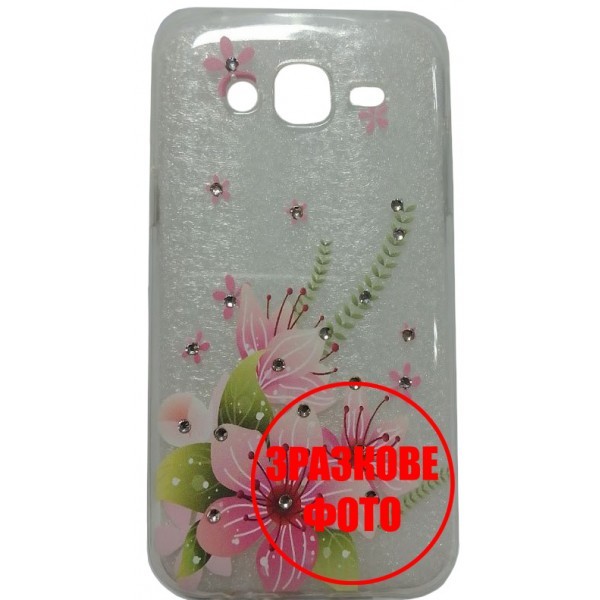 Чохол силіконовий з квітами для Samsung J5 2017 J530 Lilies Pink (Код товару:30555) Харьков - изображение 1