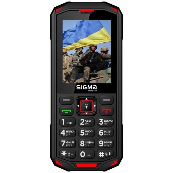 Телефон Sigma mobile X-treme PA68 Dual Sim Black/Red (Код товару:30613) Харьков - изображение 1