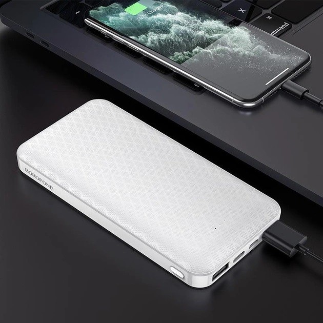 Повербанк Power bank Borofone Minimalist BJ3-White 10000 mAh белый Киев - изображение 1