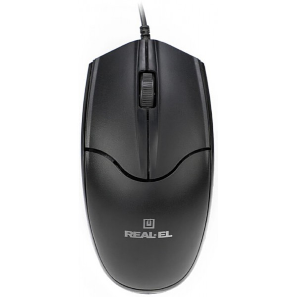 Мишка REAL-EL RM-410 USB Silent Black (EL123200025) (Код товару:30619) Харьков - изображение 1