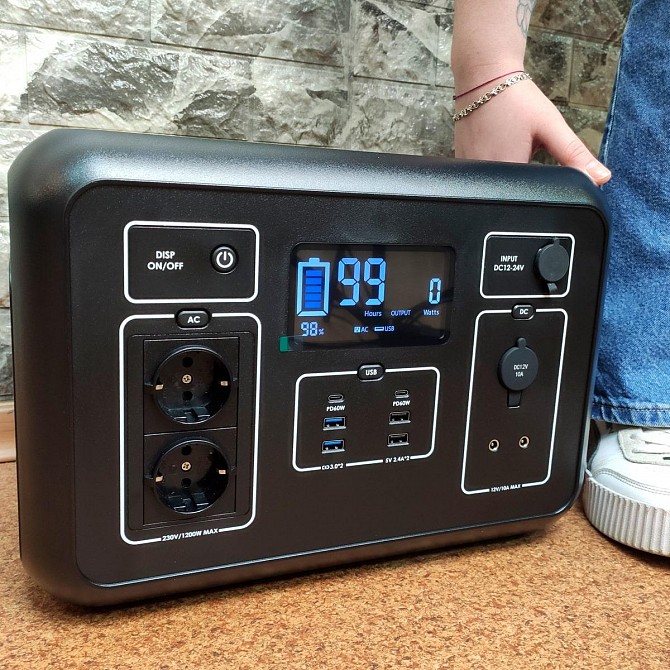Переносна енергостанція PowerHub 1200W 1132 В\ч, 306 000 Mah Киев - изображение 1