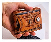 Гаманець з візерунком 100 доларів Киев