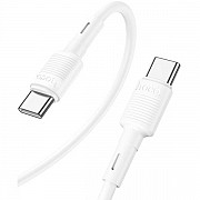 Кабель Hoco X83 Victory Type-C to Type-C 60W 1m White (Код товару:30915) Харьков