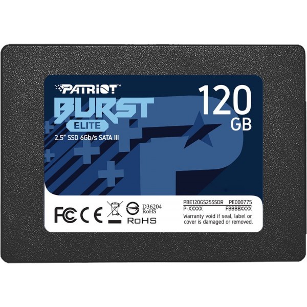 Накопичувач SSD 120GB Patriot Burst Elite 2.5 SATAIII TLC (PBE120GS25SSDR) (Код товару:30503) Харьков - изображение 1