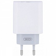Мережевий зарядний пристрій XO L64 USB-A/USB-C QC&PD3.0 18W 3A + cable Type-C to Type-C White (Код т Харьков
