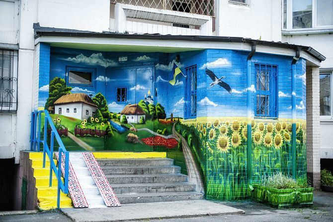 Художественная роспись стен зданий, домов. Муралы под заказ. Киев - изображение 1