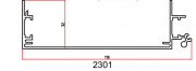 2301 профиль алюминиевый для лайтбокса, анод Київ